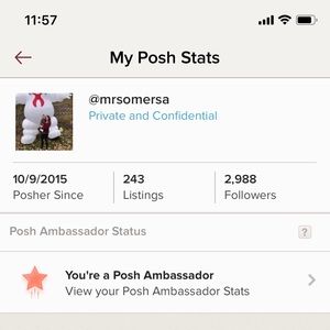 I’m a Posh Ambassador guys!!!
